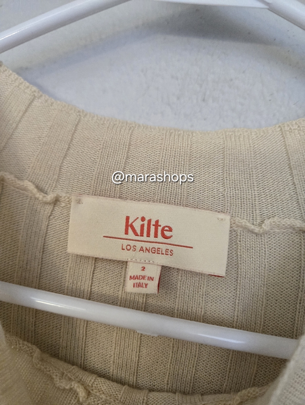 Kilte The Andrea Ribbed Sweater Tee - Picture 5 of 9